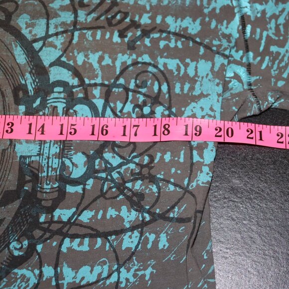 Affliction Style V-Neck T-Shirt – "No Reward Without Effort" Graphic Y2K Street - Picture 5 of 6